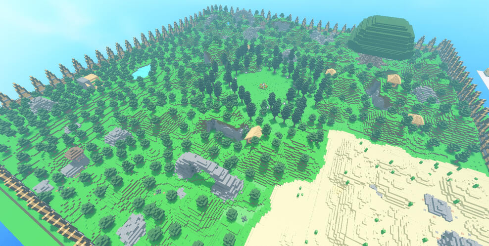 Minecraft Themed Map